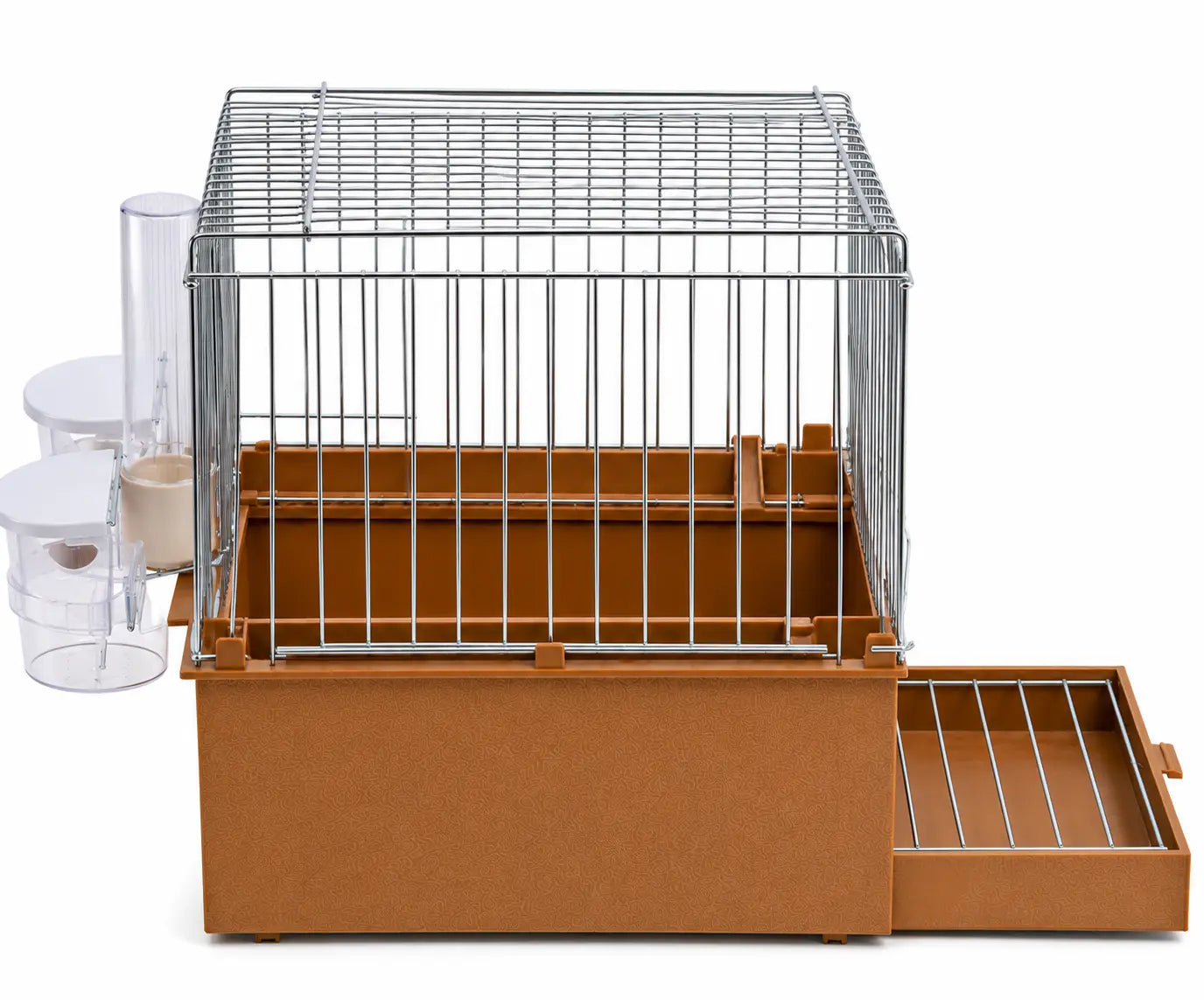 Canary Entertainment Bird Cage with Feeders & Pull-Out Tray | Metal Cage for Canaries, Finches & Small Birds