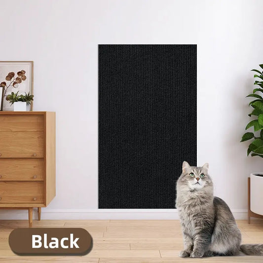 Cat Scratch Protector for Home Furniture - 11.85" x 39.3" Easy Installation Anti-Scratch Sticky Pad, Iridescent Stained Glass Decorative Film for Leather Couch Arms and Corners, Sohochic