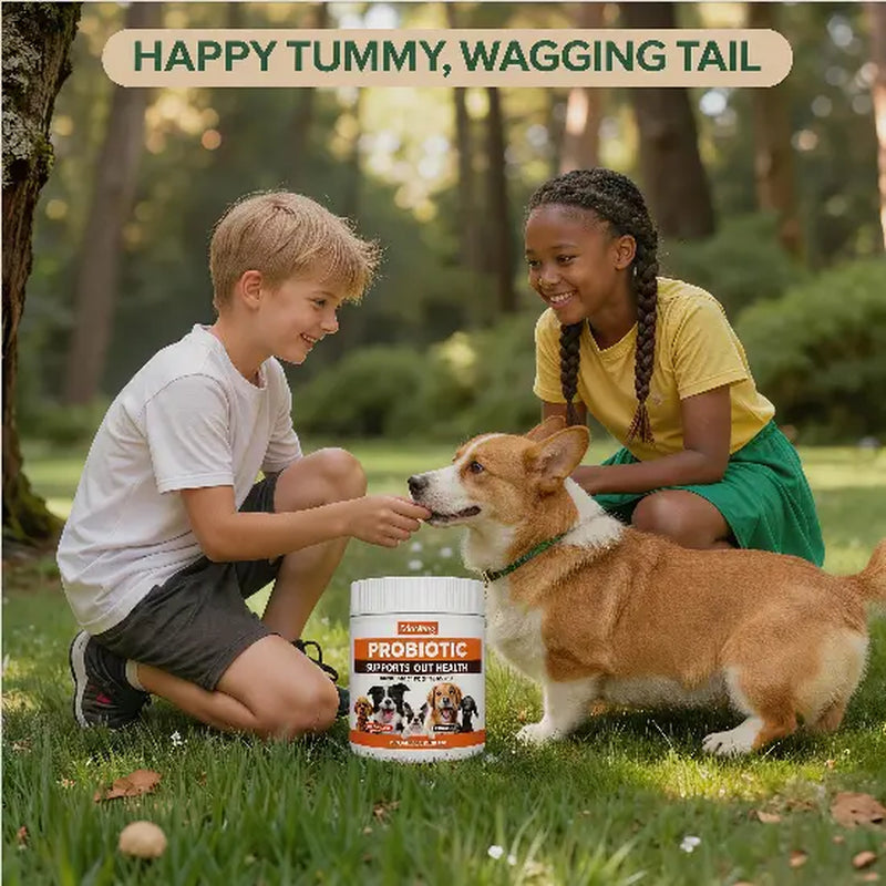 In-Stock Dog Probiotic Chewables - Canine Nutritional Supplement with Multivitamins, Fructooligosaccharide, Delicious Chicken Flavor, 6.35 Oz, 90 Soft Chews for Puppy Intestinal Flora Balance & Daily Wellness, Daily Canine Wellness Sohochic, Puppy Probiot